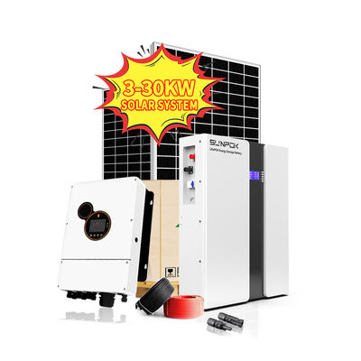 Solar Panel Kit Power Generator 5KW On And Off Grid Hybrid Solar Inverter 10KW 15KW 20KW Home Solar Energy Systems