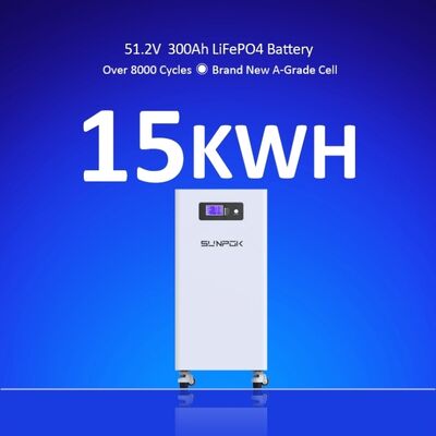 Home Energy Storage System with 16Kwh 15Kwh Capacity 51.2V 280Ah 314Ah Solar LiFePO4 Lithium Ion Battery Pack
