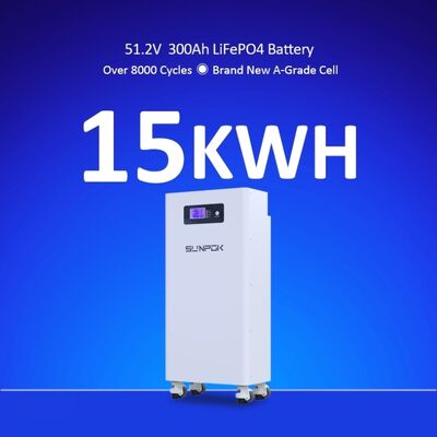 51.2V Battery Home Energy Storage Battery 15.36kwh Home Energy Storage System 300Ah Lifepo4 Battery Pack