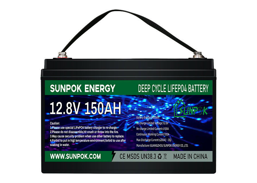 Batteria al litio profonda leggera del ciclo di LiFePo4 12V 100Ah per rv con il modulo di Bluetooth