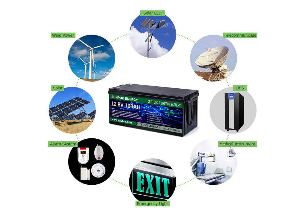 Litio sicuro Ion Battery del carretto di golf del ciclo di durata della vita profonda 24v 48v 100ah più lungamente Lifepo4