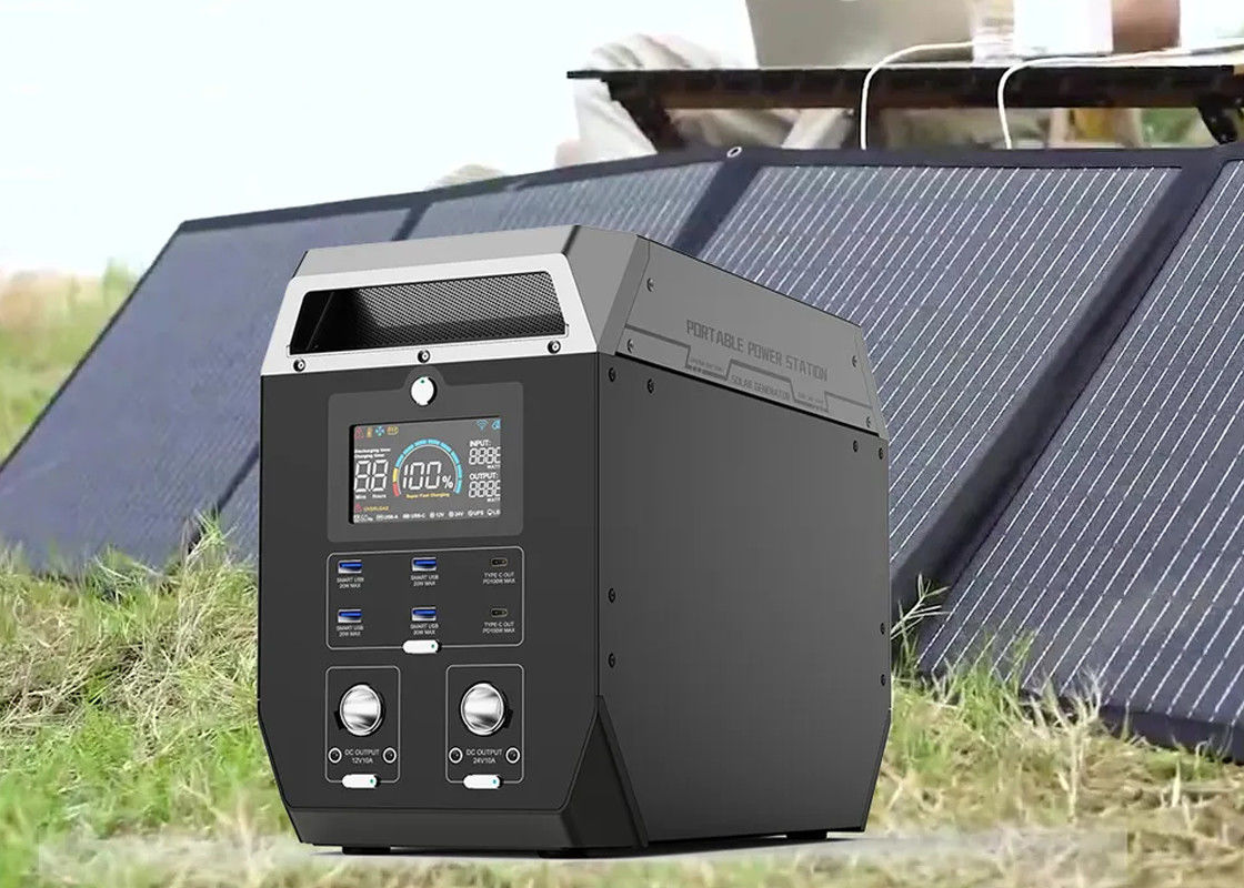 generatore solare di campeggio all'aperto della centrale elettrica portatile 500w 2000W del litio 32V