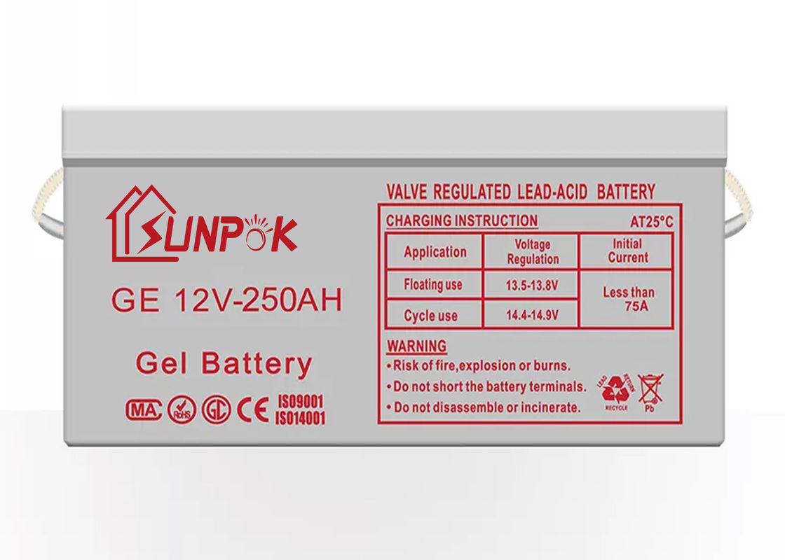 Batteria profonda solare del gel del ciclo della batteria 12v 250ah 200ah 100ah del gel del ciclo profondo ricaricabile di Subpok