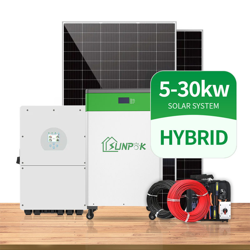 insieme completo 5000 W del sistema solare di 10Kw 15Kw 20KW sopra fuori dal sistema solare di griglia