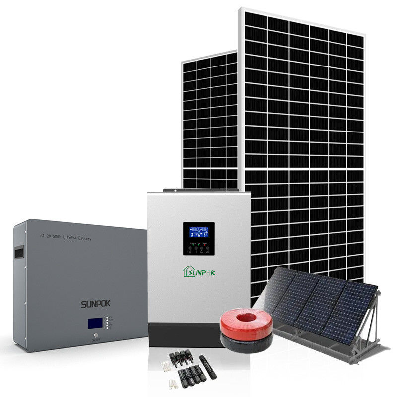 Sistema energetico di energia solare di Sunpok 3 sistema elettrico-solare di fase 5Kw 8Kw 10Kw 48V
