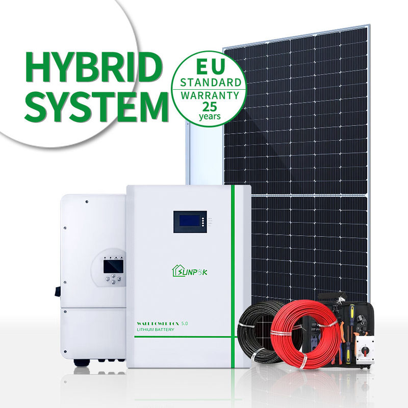 Sistemi domestici di energia solare dei sistemi del pannello solare della casa del sistema solare 10kw 30kw 50kw 90kw della casa di Sunpok