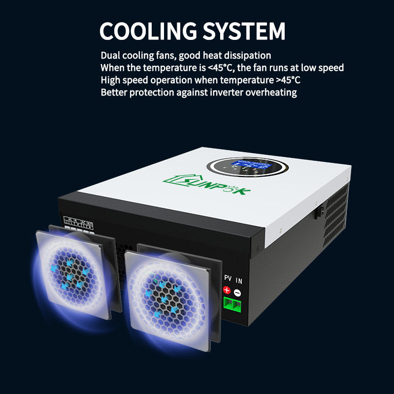 Sunpok 5kw 6kw 7kw sulla griglia fuori dall'ibrido domestico di uso dell'invertitore solare di griglia fuori dall'invertitore di griglia
