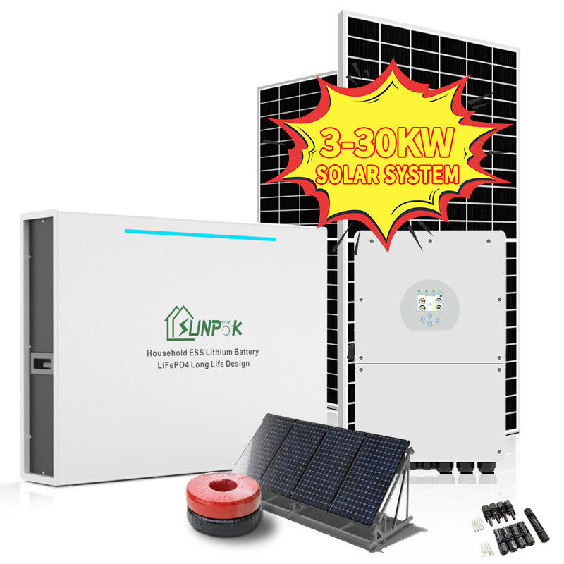Fuori dal sistema elettrico solare ibrido di energia eolica di griglia 5Kw 8Kw 10Kw 12Kw fuori dal sistema elettrico domestico di griglia