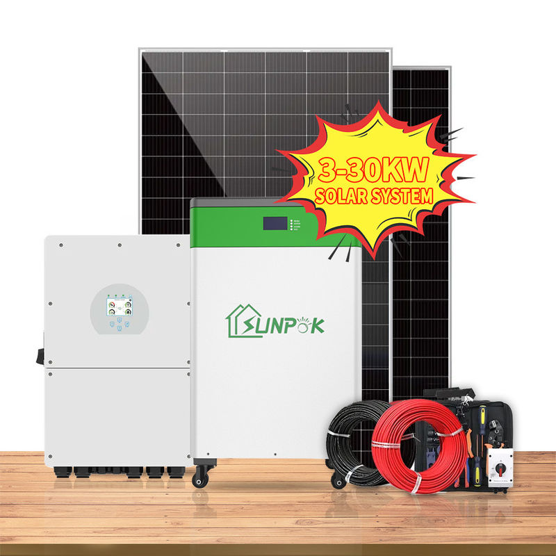Tipo stabilito completo della batteria al litio del sistema a energia solare della casa 3KW
