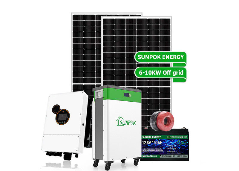 Off Grid Pannelli solari a pellicola sottile per la casa 200ah 300ah Sistema di montaggio regolabile dei pannelli solari