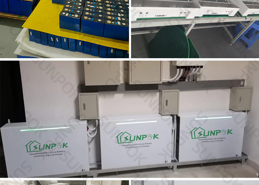 Sistemi di accumulo di energia per la casa bianca 48V 100Ah 200Ah 5kwh 10kwh 20kwh Li Ion Battery Bank
