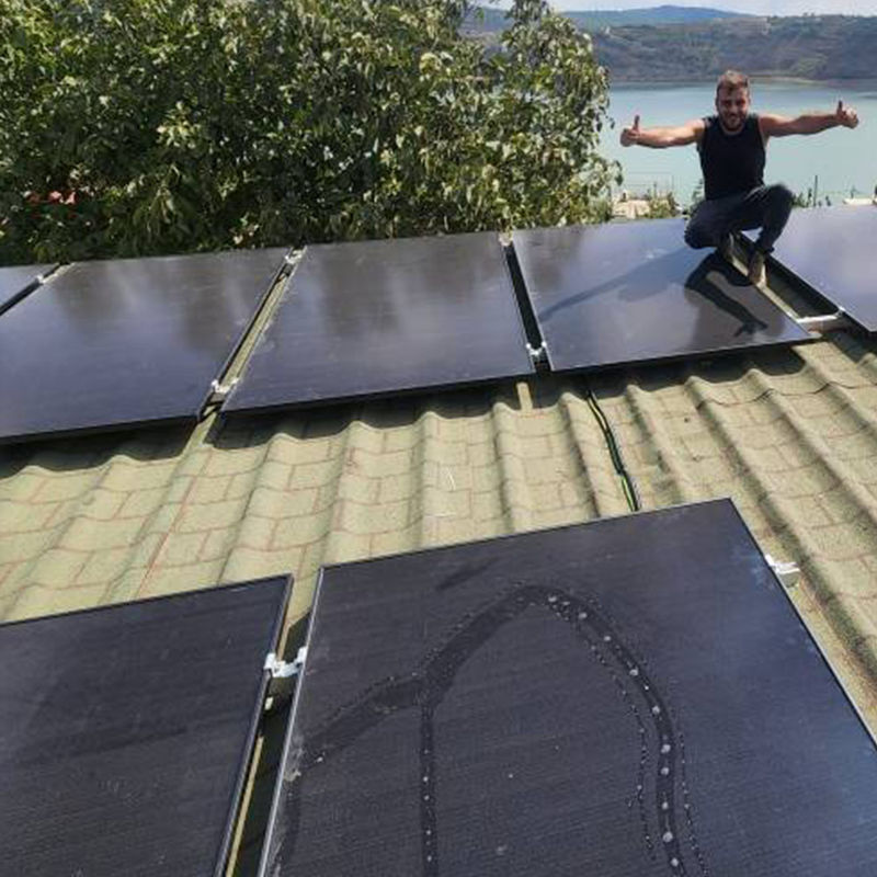 Pannello solare di grande potenza 540 Watt 550w pannello solare monocristallino prezzo per la casa doppio vetro 108 celle