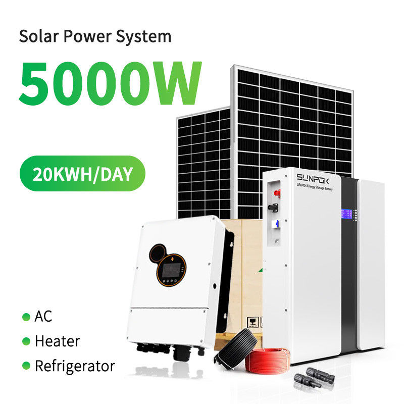 Sistema solare fuori rete 5KW 10KW 20KW Casa industriale commerciale in vendita Sistema di energia solare