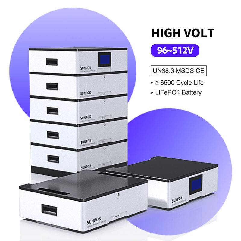 Batteria agli ioni di litio a corrente continua ad alta tensione 51.2v 400AH 20KWH Batteria integrata per lo stoccaggio di energia domestica