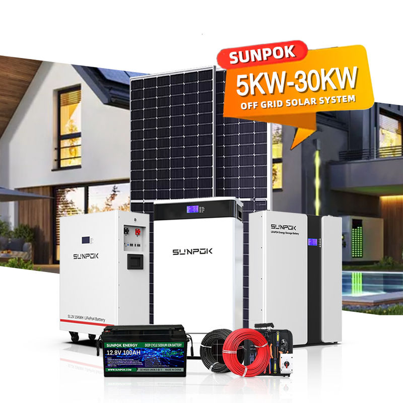 48V 100AH 120AH Batteria solare per sistema solare ibrido 6KWH 12KWH 18KWH 24KWH 30KWH