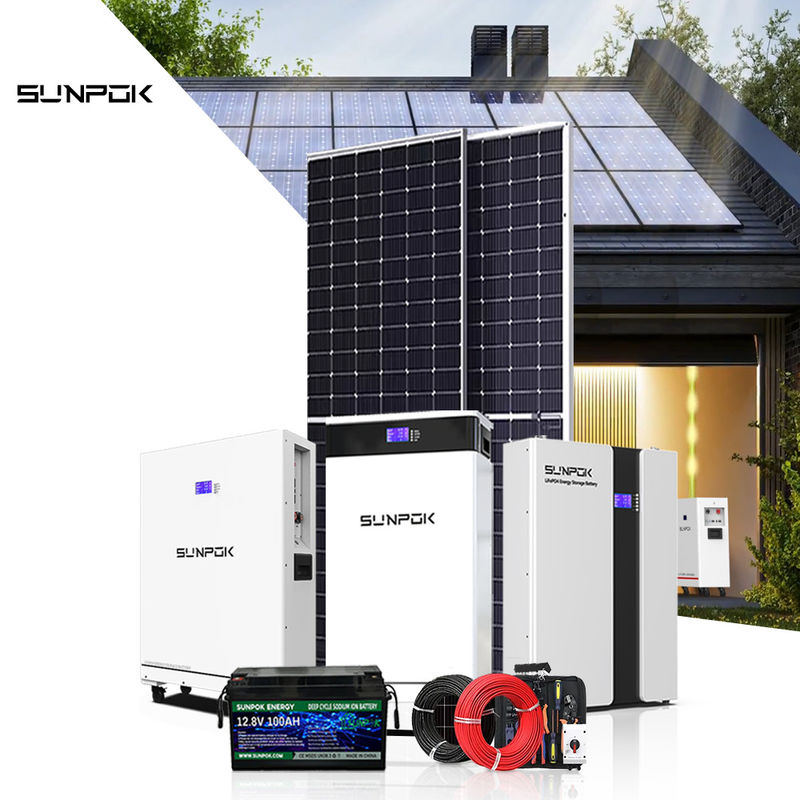 Nuovo sistema di energia solare 10kw 15kw 30kw Batteria del sistema solare 48v 200ah 400ah Batterie Lifepo4