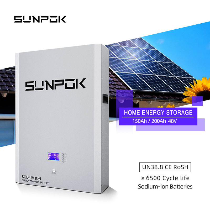 Sistema di stoccaggio a batteria agli ioni di sodio a parete da 48V 100ah 150ah 200ah 5kwh 10kwh 20kwh