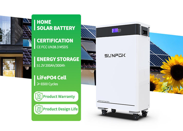 Batterie solari Lifepo4 6kw Byd Batteria solare al litio 48v 200ah 300ah Home Energy Storage