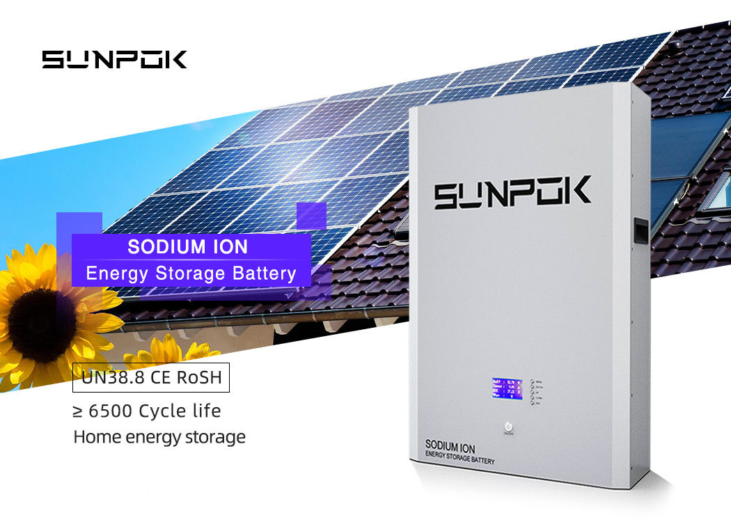 48V 10kwh Batteria agli ioni di sodio Batteria di stoccaggio agli ioni di sodio Na Batteria di energia solare Power Wall Bank Batterie agli ioni di sodio 51.2V 200Ah