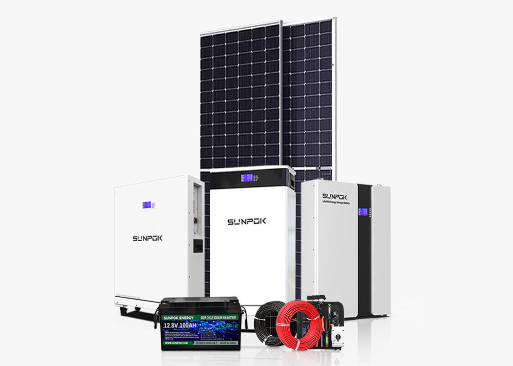 10kw Offgrid Sistema solare per la casa 5kw 20kw 30kw Sistema di accumulo di energia solare
