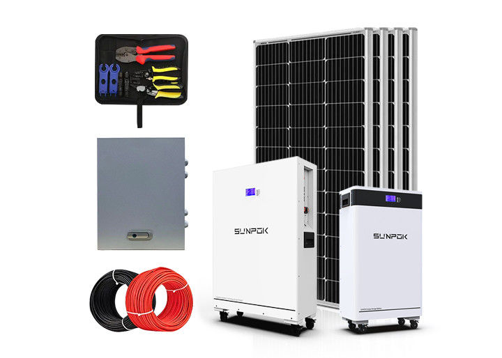 Sistema di energia solare per uso commerciale 3kw 3000w 6kw 8kw 10kw Sistema ibrido on-grid Sistema di energia solare off-grid