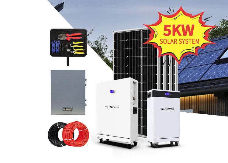 Sistema solare 8kw 10kw 12kw 15kw Kit pannello solare con batteria al litio e inverter