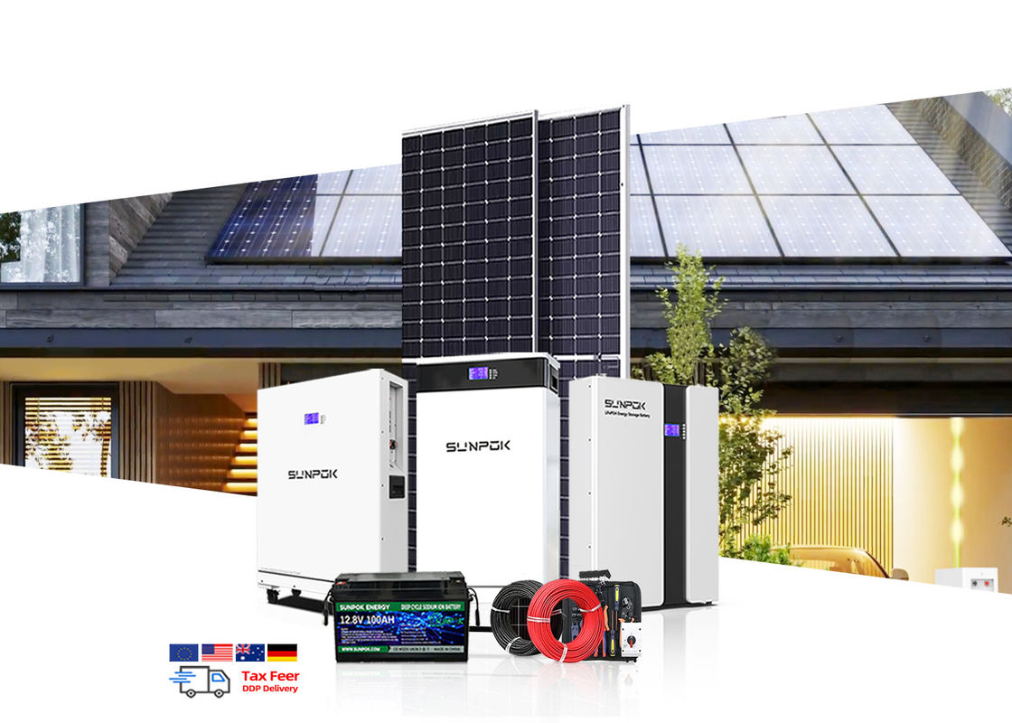 Sistema solare ibrido 6KW 8KW 10KW 15KW 20KW Sistemi di energia solare Sistema solare completo Kit off grid
