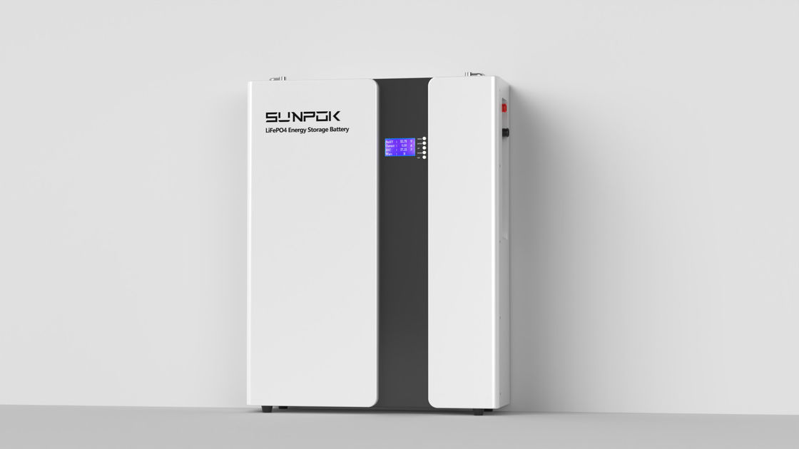 5kWh 100Ah 51.2V 48V 10kWh Powerwall Lifepo4 Batteria solare agli ioni di litio Montaggio a parete Sistema di accumulo di energia domestica