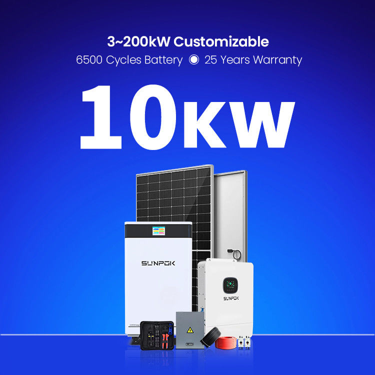 Nuovo sistema di energia solare completo Sistema solare ibrido 3kw 5kw 8kw 10kw 15kw Off Grid Sistema di energia solare per uso domestico