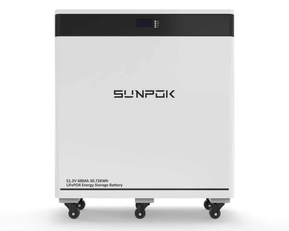2025 Tipo di piano 30kwh Lifepo4 Batteria 51.2v 600Ah Immagazzinamento di energia Batteria al litio con WIFI e Bluetooth