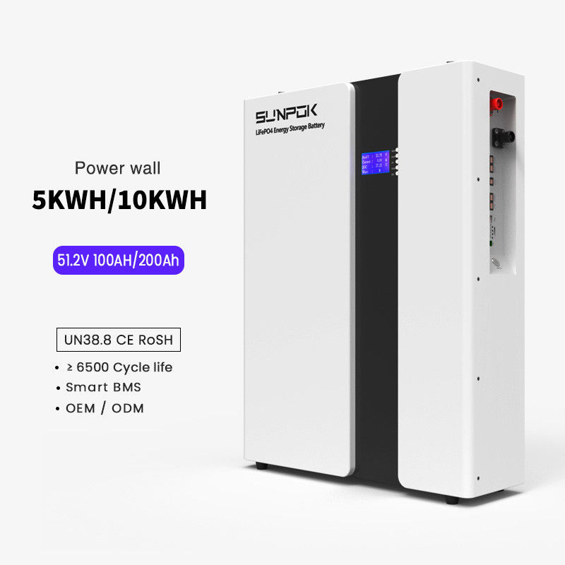 Home Lifepo4 Batteria di accumulo di energia solare 200Ah 48V 10kWh Power Wall Lithium Ion Lifepo4 Batteria Con il miglior prezzo