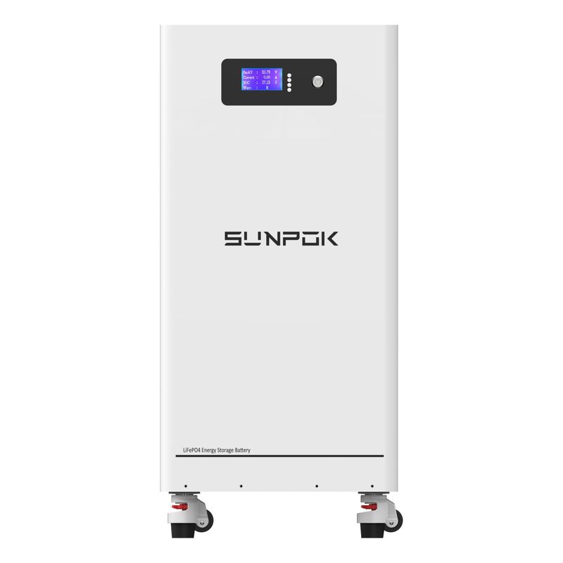 Sistema di energia solare domestica da 15 kWh, batteria al litio LiFePO4 da 51,2 V 300 Ah per accumulo di energia